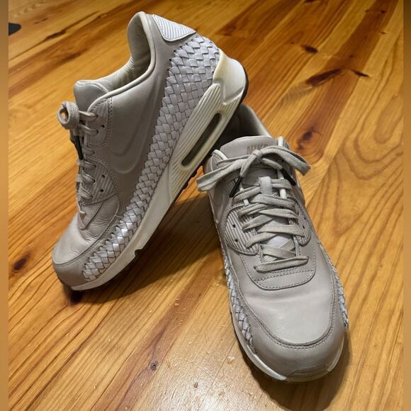 Nike Air Max 90 Woven Light Iron Ore/ Light Iron Mens 10.5 Trainers 833129-005